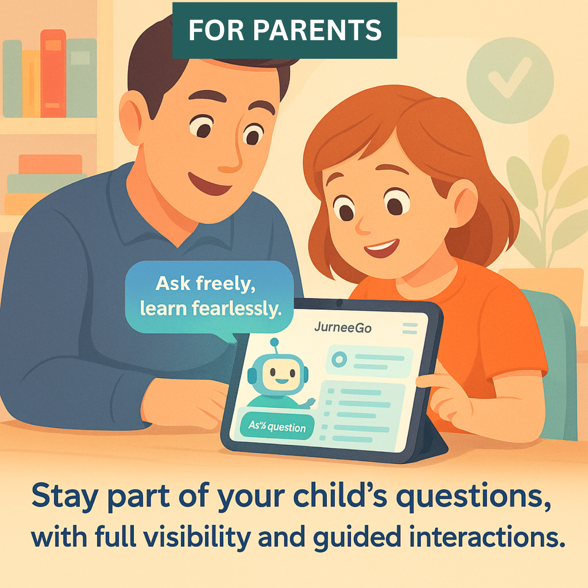 Parent staying involved in a child’s learning with visibility and guidance